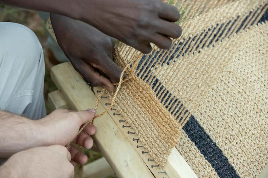Kigali: Traditional Carpet Weaving (Ikirago) + amazing views - Making Your Own Mini Carpet